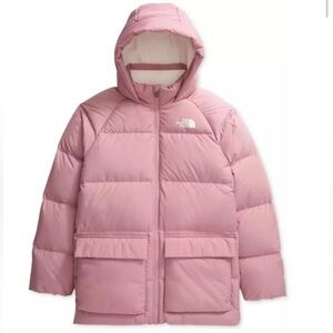 North Face teen Down fleece lined Hooded Jacket